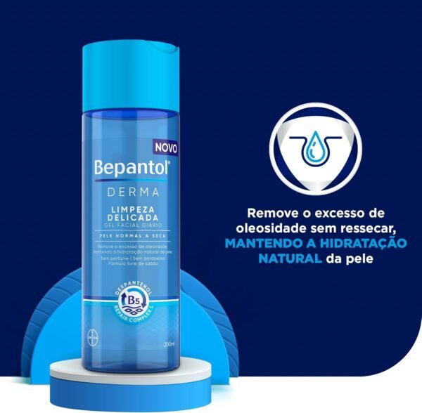 Bepantol Derma Gel de Limpeza Facial, Hidratante, Pele Normal a Seca, 200ml - Imagem 3