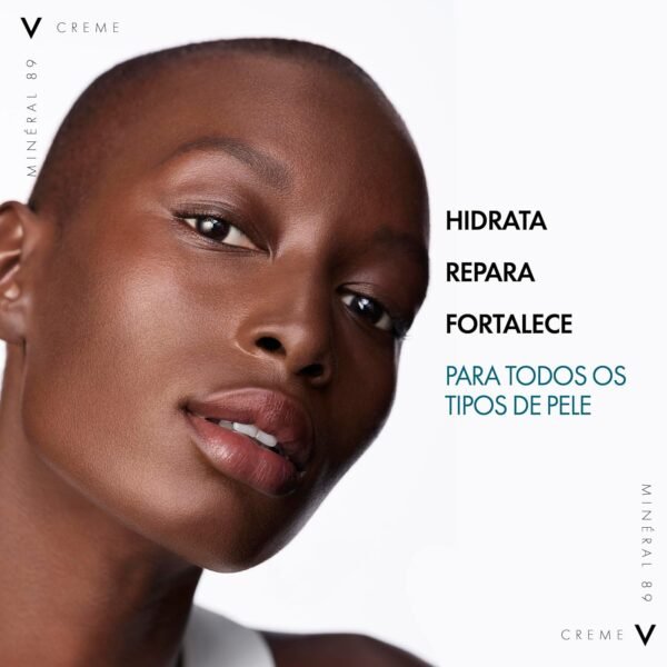 Vichy Minéral 89, Creme Hidratante Fortalecedor Facial com Acido Hialuronico, Esqualano, Vitamina B3 e Minerais, 40ml - Imagem 4
