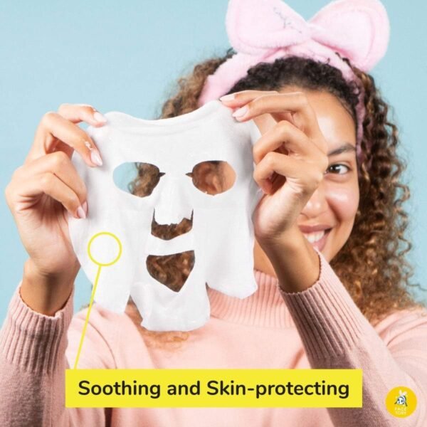 FACETORY K Beauty Máscara facial para cuidados com a pele – SOS SAVE NOSSA PELE RESTAURANTE Máscara com geleia real e Aloe | Inflamação calma, pele orvalhada (pacote com 5) - Imagem 3