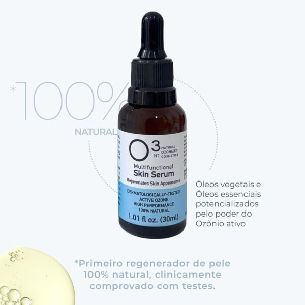 O3NT Skin Sérum Multifuncional - Todos os Tipos de Pele - Skin Care - Dermocosmético Natural Ozonizado - Tratamento Terapêutico de Alta Performance - Imagem 5