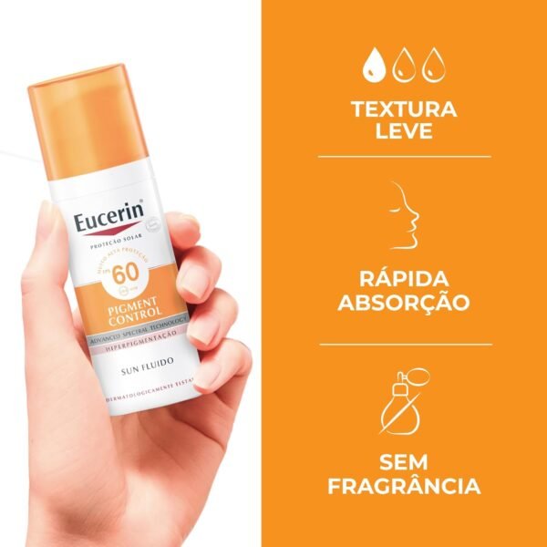 Eucerin Sun Pigment Control FPS 60 Protetor Solar Facial 50ml 50ml - Imagem 4
