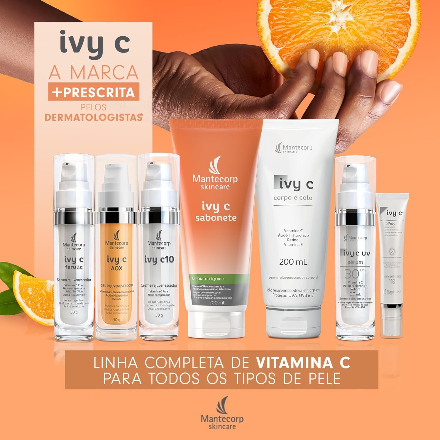 Mantecorp Ivy C Sérum 30ML – Rejuvenescedor Facial com Vitamina C e FPS 30 3 Mantecorp Ivy C Sérum 30ML – Rejuvenescedor Facial com Vitamina C e FPS 30 - Imagem 3