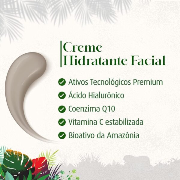 Creme Hidratante Facial - VEGANO - Nutre e Rejuvenesce - Ácido Hialurônico, Hidratação Profunda - Não Testado em Animais, Fórmula Natural, Hipoalergênico - H'originée Brasil - 60ml - Imagem 5