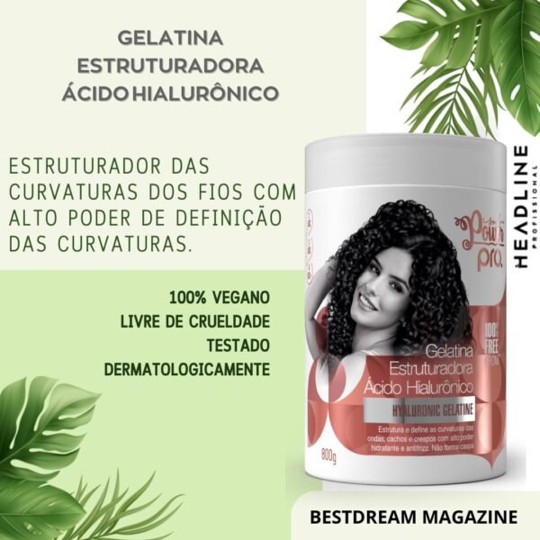 Kit Shampoo Condicionador E Gelatina Soul Power Pro Acido Hialuronico Hidratante Vegano Grande - Imagem 4