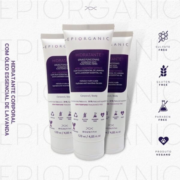 Kit Hidratante Facial e Corporal Epiorganic Natural Vegano - Image 2