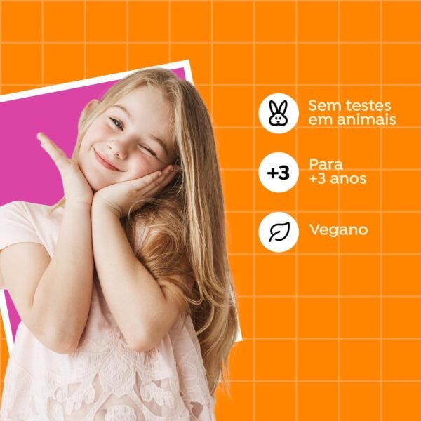 Salon Line, Kit Shampoo e Condicionador, Meu Liso Kids, Morango, Vegano - Para Cabelos Lisos, 2 Unidades - Imagem 4