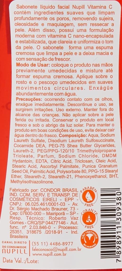 Nupill Sabonete Facial Vitamina C 60Ml 3 Nupill Sabonete Facial Vitamina C 60Ml - Imagem 3