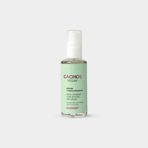 Sérum Condicionante Cachos Vegan Essendy 60ml - Nutre e Hidrata com 7 Óleos Naturais, Controle de Frizz, 100% Vegano - Imagem 8