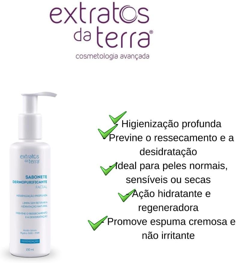 Sabonete Dermopurificante Facial 130ml 2 Sabonete Dermopurificante Facial 130ml - Imagem 2