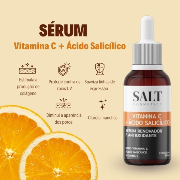 Sérum Vitamina C + Ácido Salicílico + Vitamina E - Salt Cosmetics - Imagem 4
