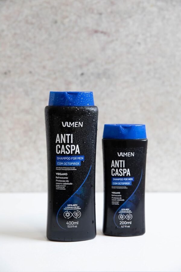 SHAMPOO 400ML VINILADY ANTICASPA FORMEN REFRESCANTE - Imagem 2