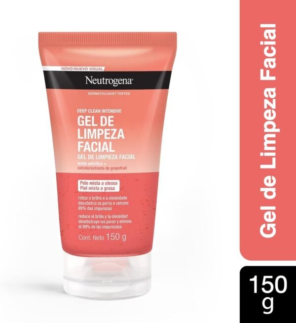 Gel de Limpeza Facial Neutrogena Deep Clean Intensive Grapefruit, 150g - Imagem 2