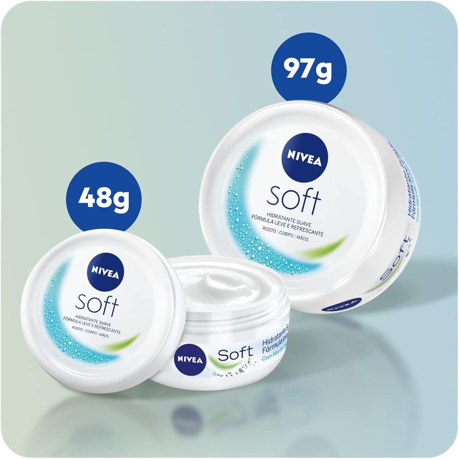 NIVEA Creme Soft 48g - Hidratação suave para rosto, mãos e corpo com fórmula leve e refrescante 4 NIVEA Creme Soft 48g - Hidratação suave para rosto, mãos e corpo com fórmula leve e refrescante - Imagem 4