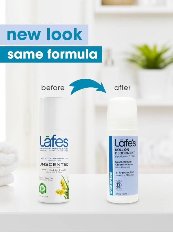 Desodorante Roll-on Unscented Sem Fragrância 73ml – Lafe’s - Imagem 2