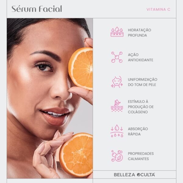Serum Facial 30Ml Nano Vitamina C 10% + Ácido Ferúlico 0,5% - Belleza Oculta - Imagem 4