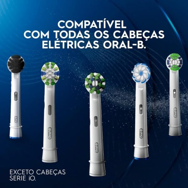 Oral-B PRO Series 1+, Escova de Dentes Elétrica, Cabeça Redonda, Cabo Ergonômico, 3 refis Precision Clean, Preta - Imagem 8