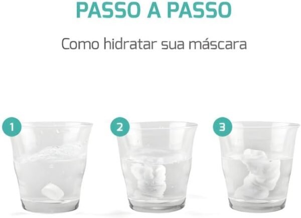 120un Mascara Descartável Desidratada Limpeza Facial - Imagem 3