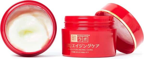 Hada Labo® Gokujyun Aging Cream creme facial para peles maduras com ação anti-idade e combinação de Ácido Hialurônico, Niacinamida e Manteiga de Karitè 50g - Imagem 3