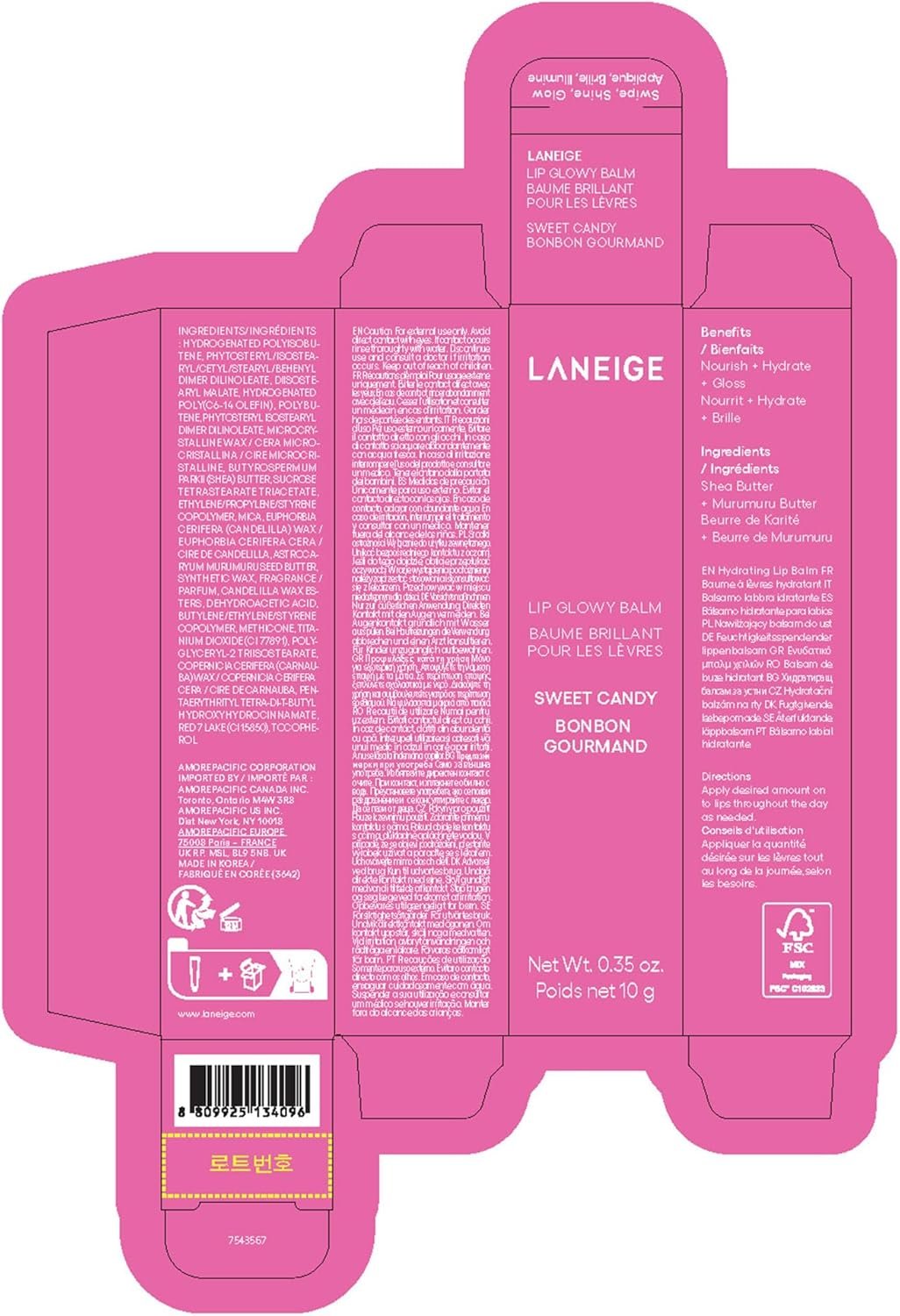 LANEIGE Balm labial brilhante: hidratado, brilhante, leve, hidrata e matiza com manteiga de karité 6 LANEIGE Balm labial brilhante: hidratado, brilhante, leve, hidrata e matiza com manteiga de karité - Imagem 11