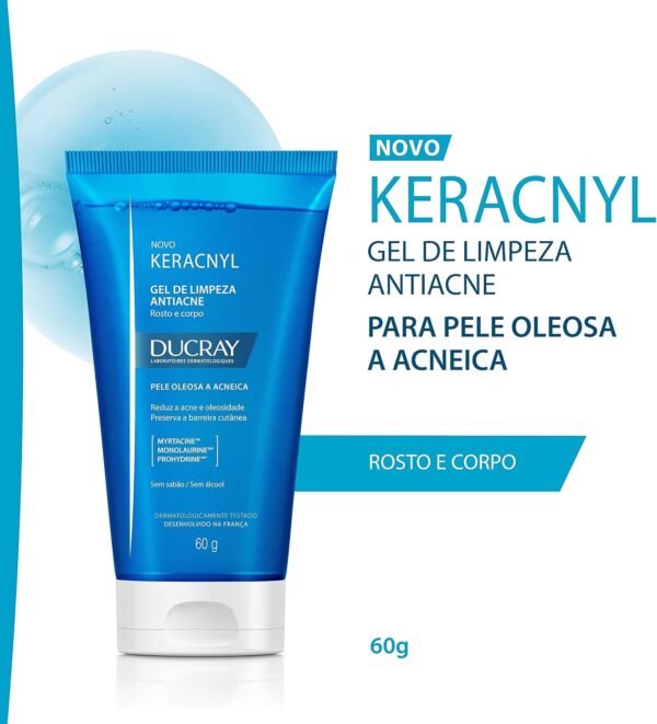 Keracnyl Gel de Limpeza Antiacne 60G - Ducray - Imagem 2