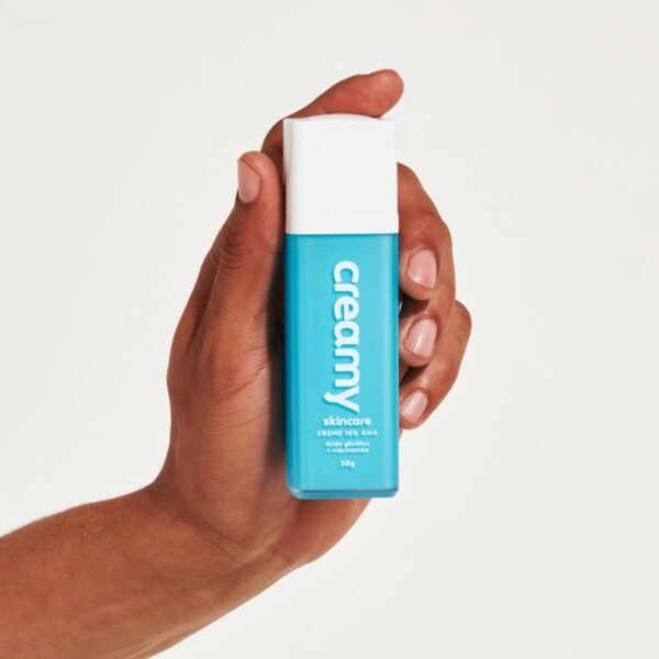 Creamy Skincare Ácido Glicólico 30g | Reduz Poros Dilatados, Melhora a Pele, Hidratação Profunda e Intensa, Controla o Brilho Excessivo | Todos os Tipos de Pele, Noturno - Imagem 3
