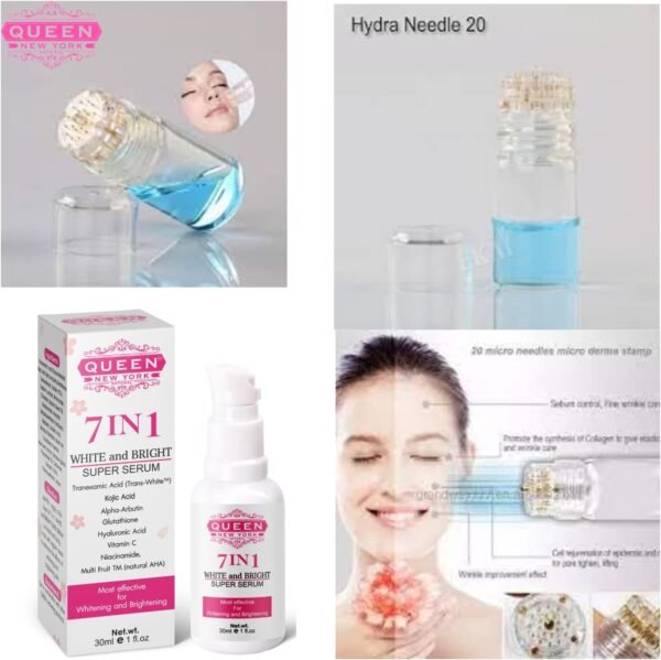 QUEEN NATURAL NEW YORK Queen 7In1 Super Serum-5% de Ácido Tranexâmico, 5% de Ácido Kójico, 2% de Alfa Arbutina Sem Fragrância Por (Pacote com 1) - Imagem 6