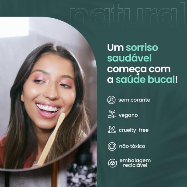 NATURAL Enxaguante Bucal com Extratos de Limão e Gengibre - Limpeza Completa e Proteção Refrescante - Cuidado Natural Diário para Saúde Bucal - 250ml - Imagem 4