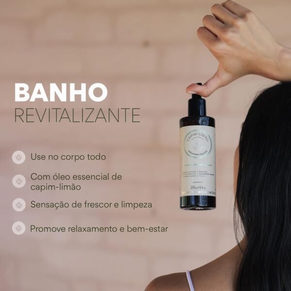AHOALOE Sabonete Líquido Capim Limão - Babosa, Arnica e Melaleuca - Ingredientes Naturais - Higieniza e Protege - 250ml - Imagem 5