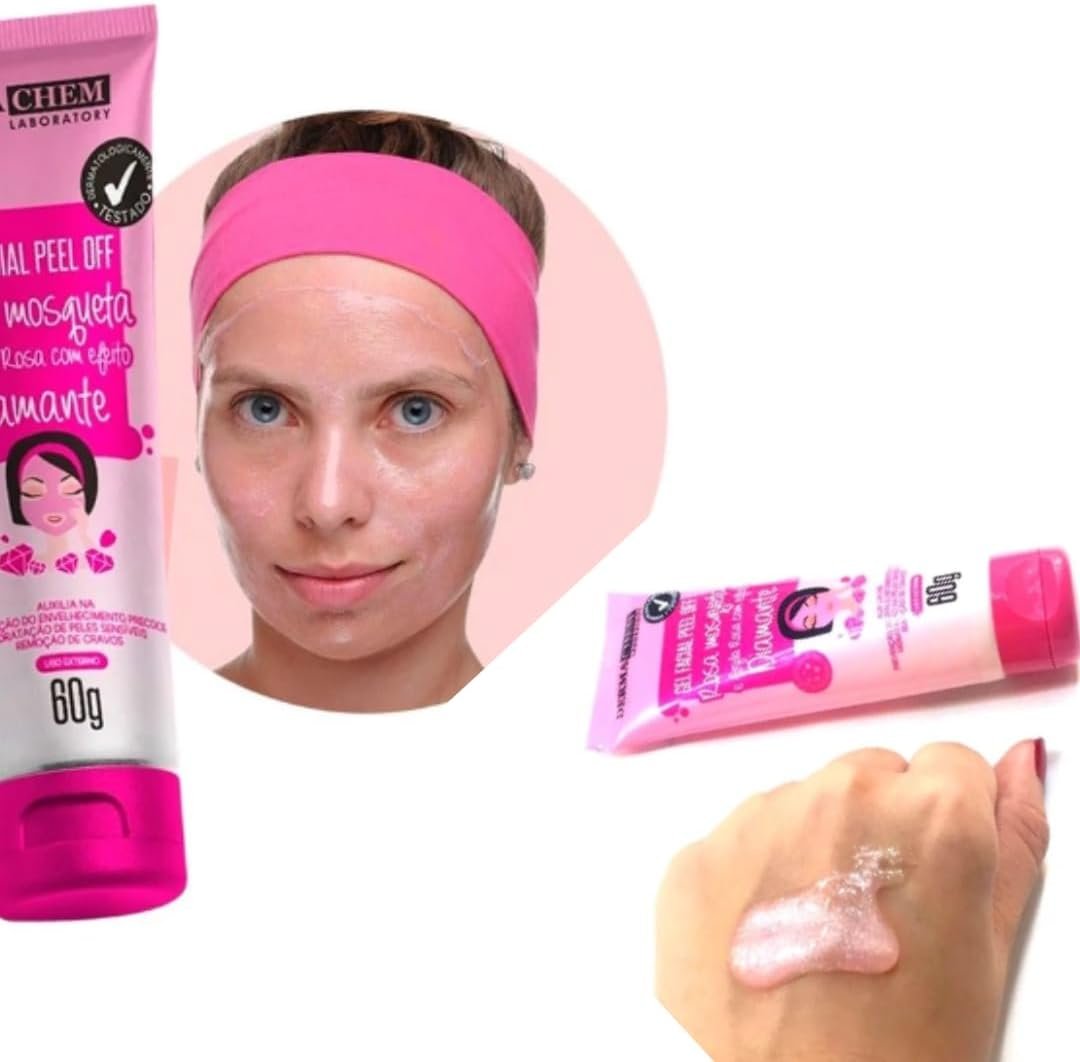 Kit Skincare Rosa Mosqueta - Sabonete + Esfoliante +Gel Hidratante +Gel Peel Off Rosa Mosqueta 4em1 4 Kit Skincare Rosa Mosqueta - Sabonete + Esfoliante +Gel Hidratante +Gel Peel Off Rosa Mosqueta 4em1 - Imagem 4