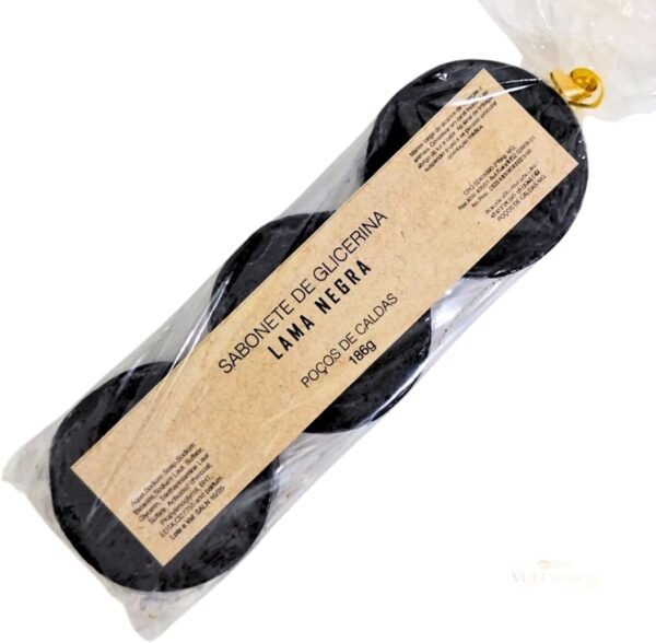Kit 15 Barras Sabonete Lama Negra Vulcânica Glicerina Natural - Poços de Caldas - Imagem 4