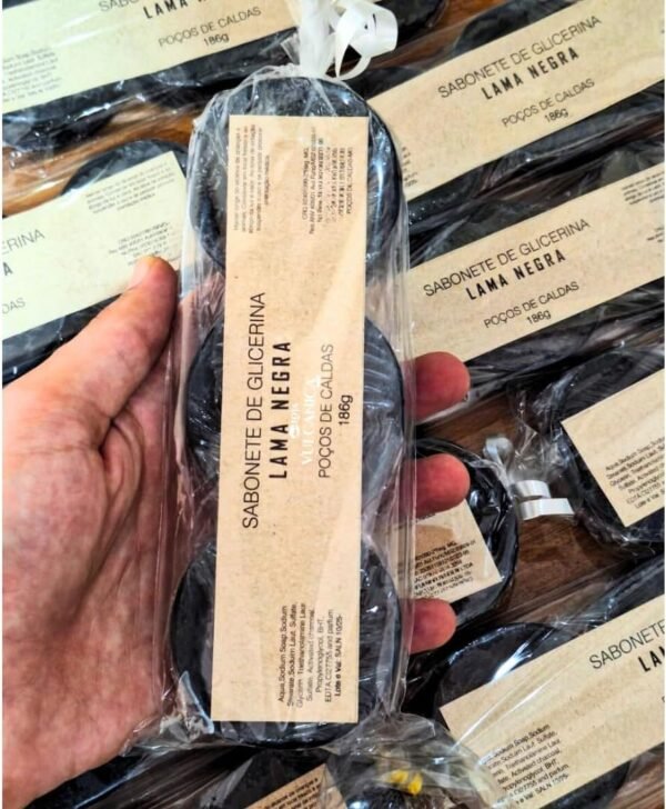 Kit 15 Barras Sabonete Lama Negra Vulcânica Glicerina Natural - Poços de Caldas - Imagem 5