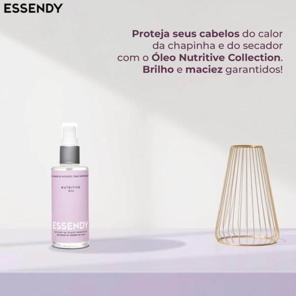Essendy Nutritive Oil 60ml - Nutrição Profunda e Reparação Imediata para Cabelos Danificados - Controle do Frizz, Brilho Intenso e Proteção Térmica - Imagem 3