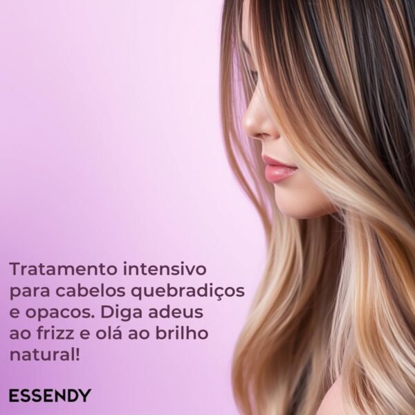 Essendy Nutritive Oil 60ml - Nutrição Profunda e Reparação Imediata para Cabelos Danificados - Controle do Frizz, Brilho Intenso e Proteção Térmica - Imagem 6