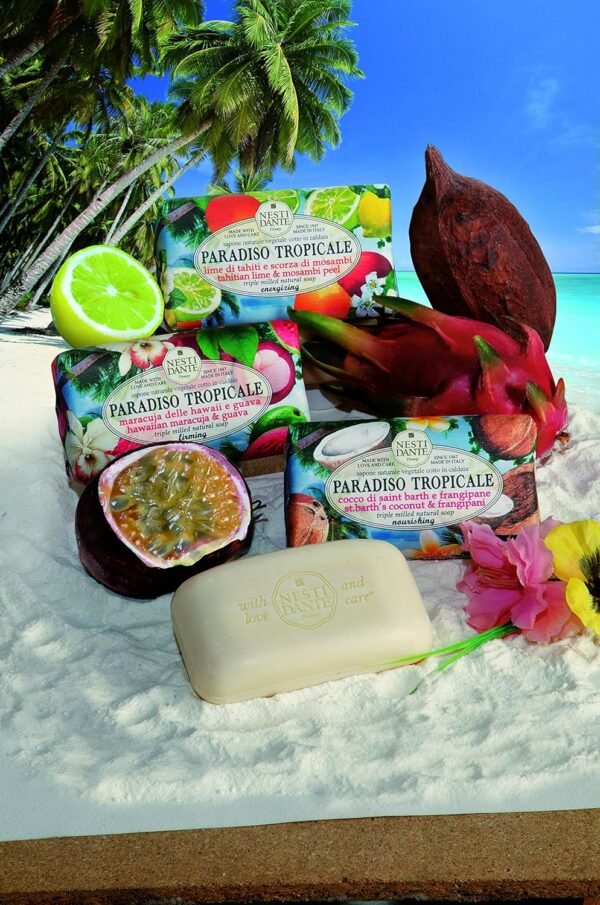 Nesti Dante Sabonete Barra Paradiso Tropicale Maracujá Do Hawaii E Goiaba Natural Nesti - Imagem 3