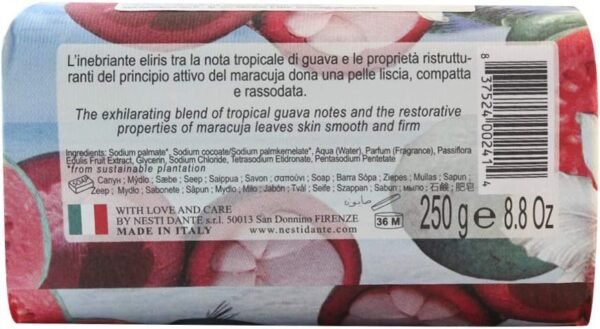 Nesti Dante Sabonete Barra Paradiso Tropicale Maracujá Do Hawaii E Goiaba Natural Nesti - Imagem 4