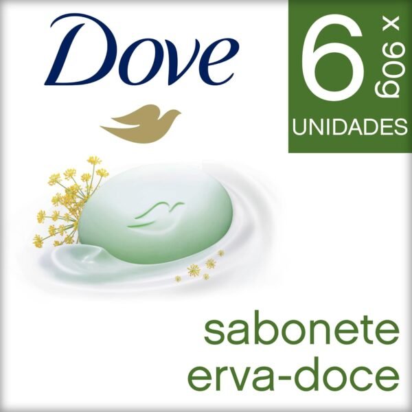 Sabonete em Barra Dove Erva-doce 90g 6 Unidades - Imagem 2