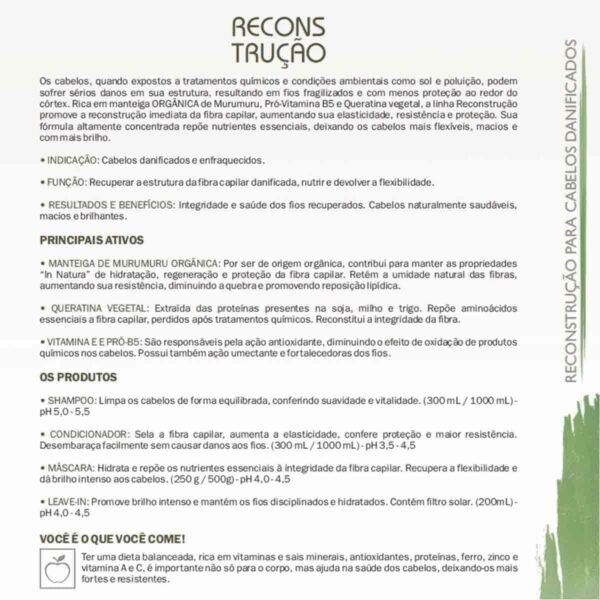 Condicionador Reconstrutor Natural e Vegano 300ml Arvensis - Imagem 2