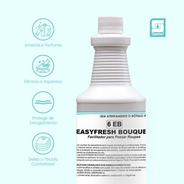 Facilitador Para Passar Roupas Easyfresh Bouquet 1L Spartan - Imagem 3