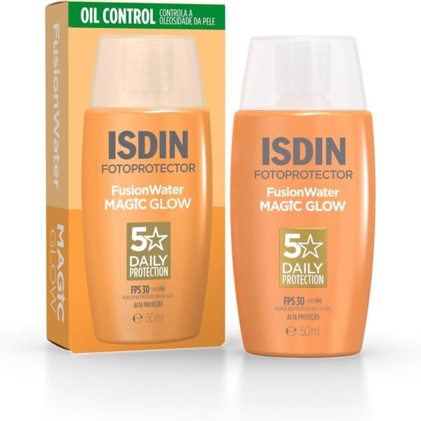 ISDIN Protetor Solar Facial Fusion Water Magic Glow FPS 30-50ml - Imagem 2