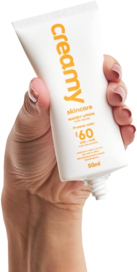 Kit Creamy Limpador Facial Glicerinado 200ml + Sérum Vitamina C 30ml + Protetor Solar Watery Lotion FPS 60 50ml 3 Kit Creamy Limpador Facial Glicerinado 200ml + Sérum Vitamina C 30ml + Protetor Solar Watery Lotion FPS 60 50ml - Imagem 3