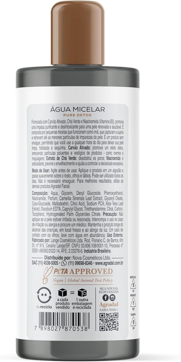 Agradal Água Micelar Pure Detox 200Ml - Imagem 2