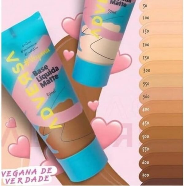 Base Líquida Matte Vegana ADVERSA - Cor 400 - Imagem 2