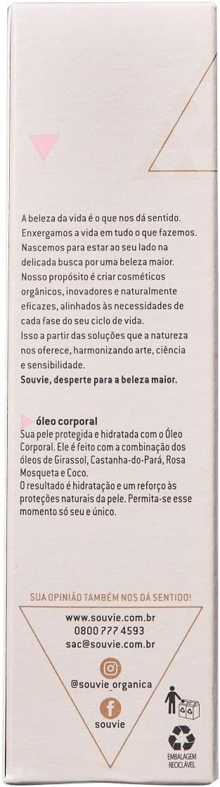 Oleo Corporal Vegetal Souvie 90Ml 4 Oleo Corporal Vegetal Souvie 90Ml - Imagem 4