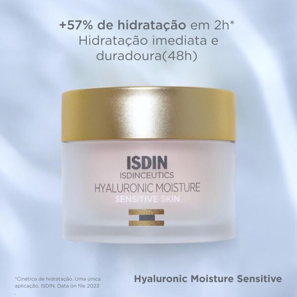 ISDIN Creme Anti-Idade para Pele Sensível Isdinceutics Hyaluronic Moisture Sensitive Skin - 50g - Imagem 3