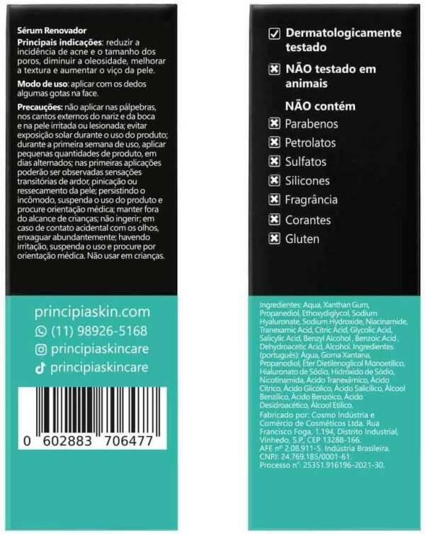 Sérum Principia Mix-01 (5% Niacinamida + 4% Glicólico + 3% Tranexâmico + 2% Salicílico) - Imagem 3