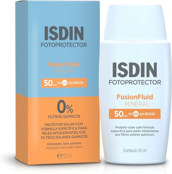 ISDIN Protetor Solar Facial Fusion Fluid Mineral FPS 50-50ml - Imagem 2