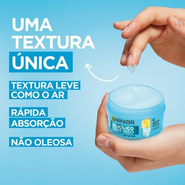 Garnier Uniform & Matte Hidratante Facial Toque Seco Antiacne 85 G - Imagem 4