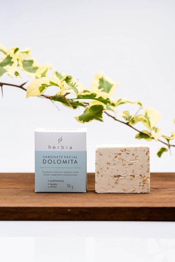 Herbia Sabonete Facial Dolomita Natural E Vegano - Imagem 4