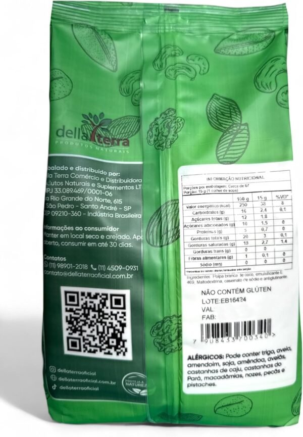 Leite de Coco em Pó (Coco Cream) 1Kg Della Terra - Imagem 2