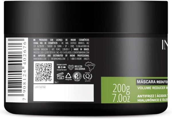 Inoar BTX Máscara Redutora de Volume 200g - Imagem 3